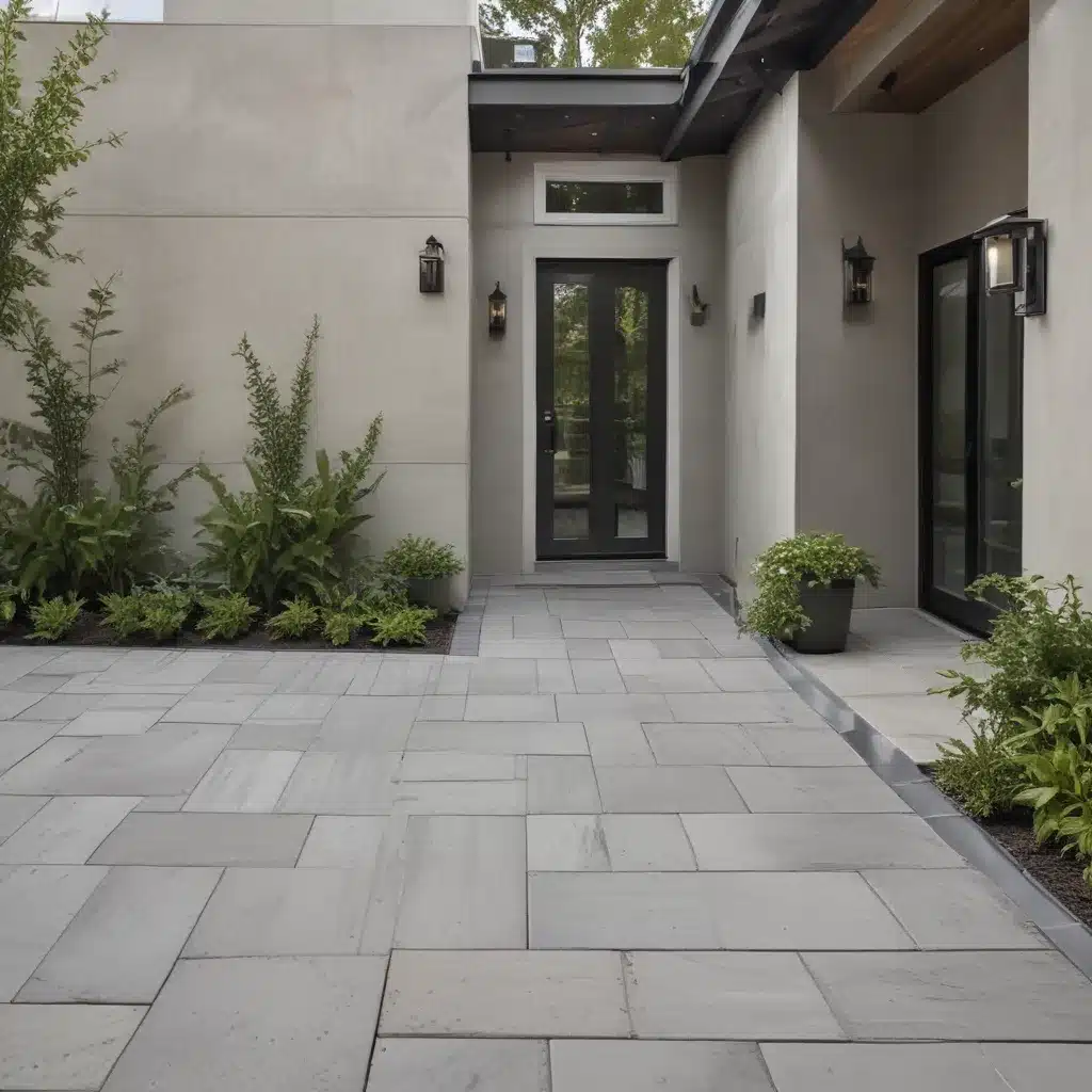 Add Contemporary Style With Sleek Concrete Pavers