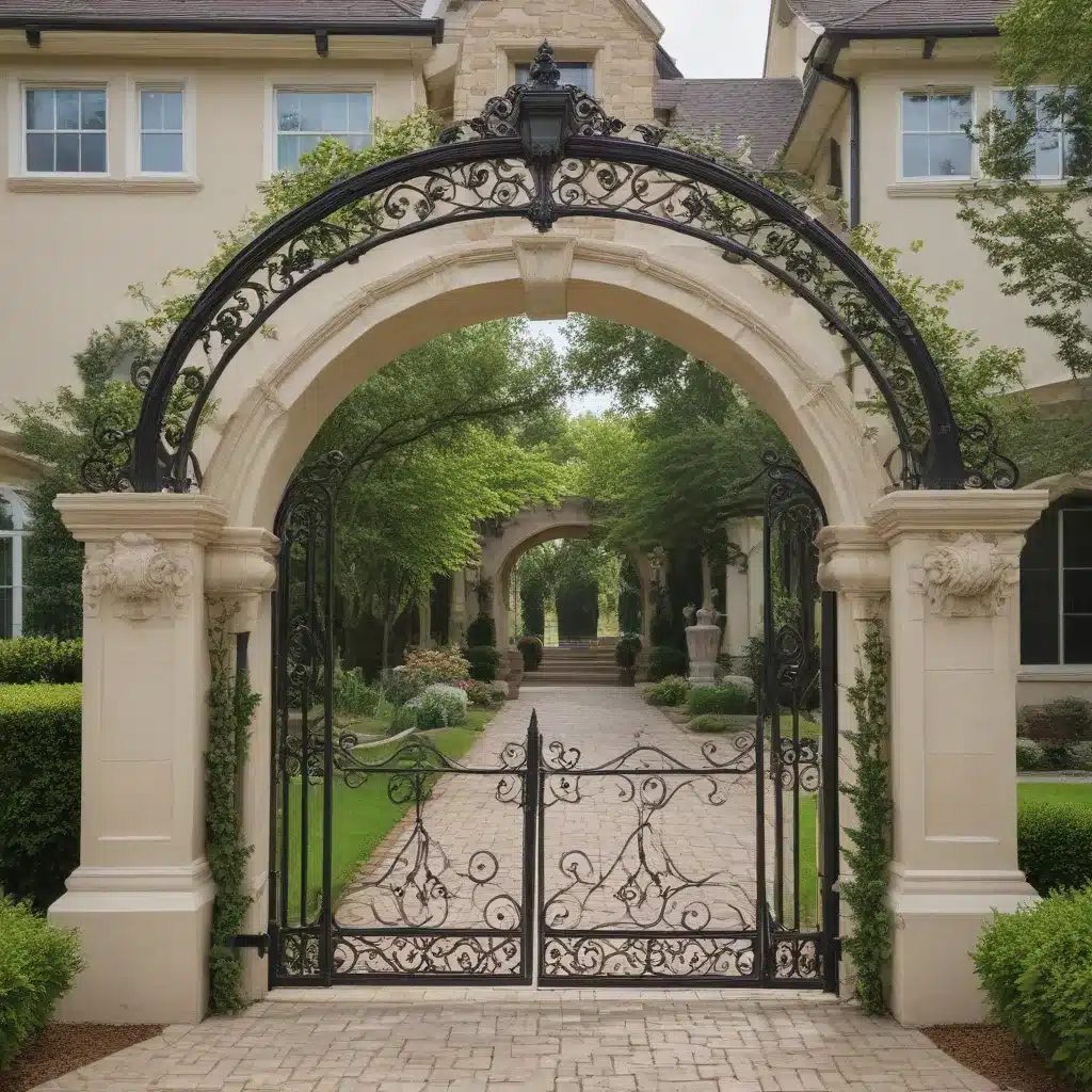 Create an Inviting Entry with an Ornate Driveway Arch