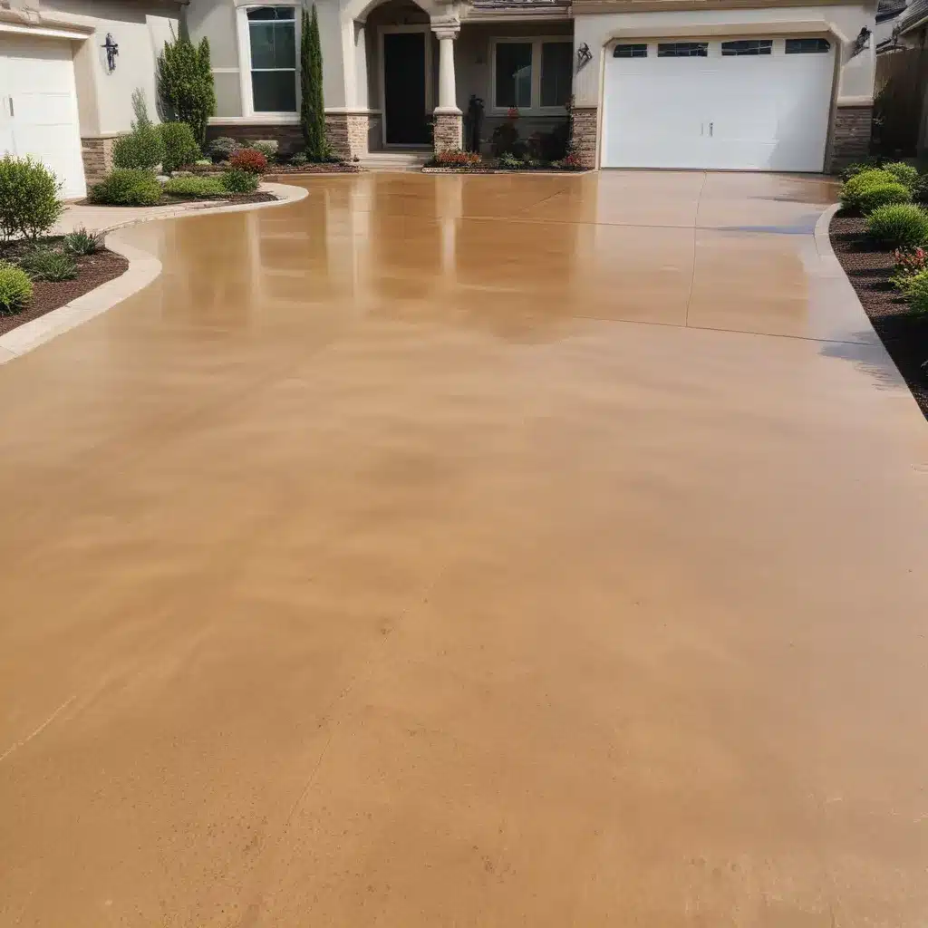 Staining Concrete Driveways